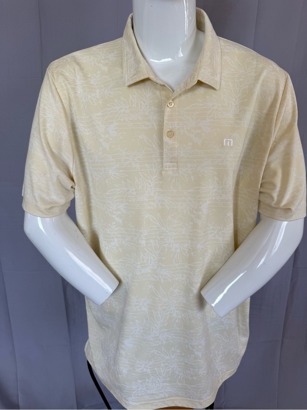 TravisMathew Men’s Golf Polo – Yellow XXL